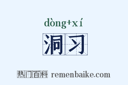 洞习是什么意思的图片